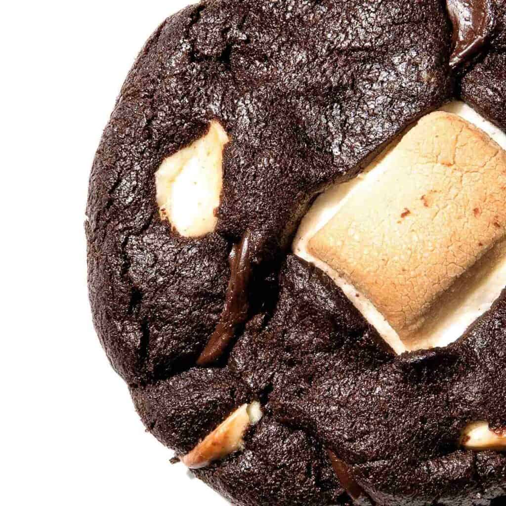 Triple choco mallow cookie