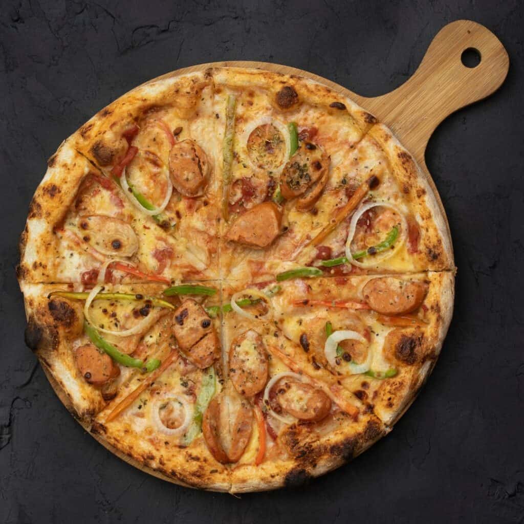 Hungarian sausage pizza