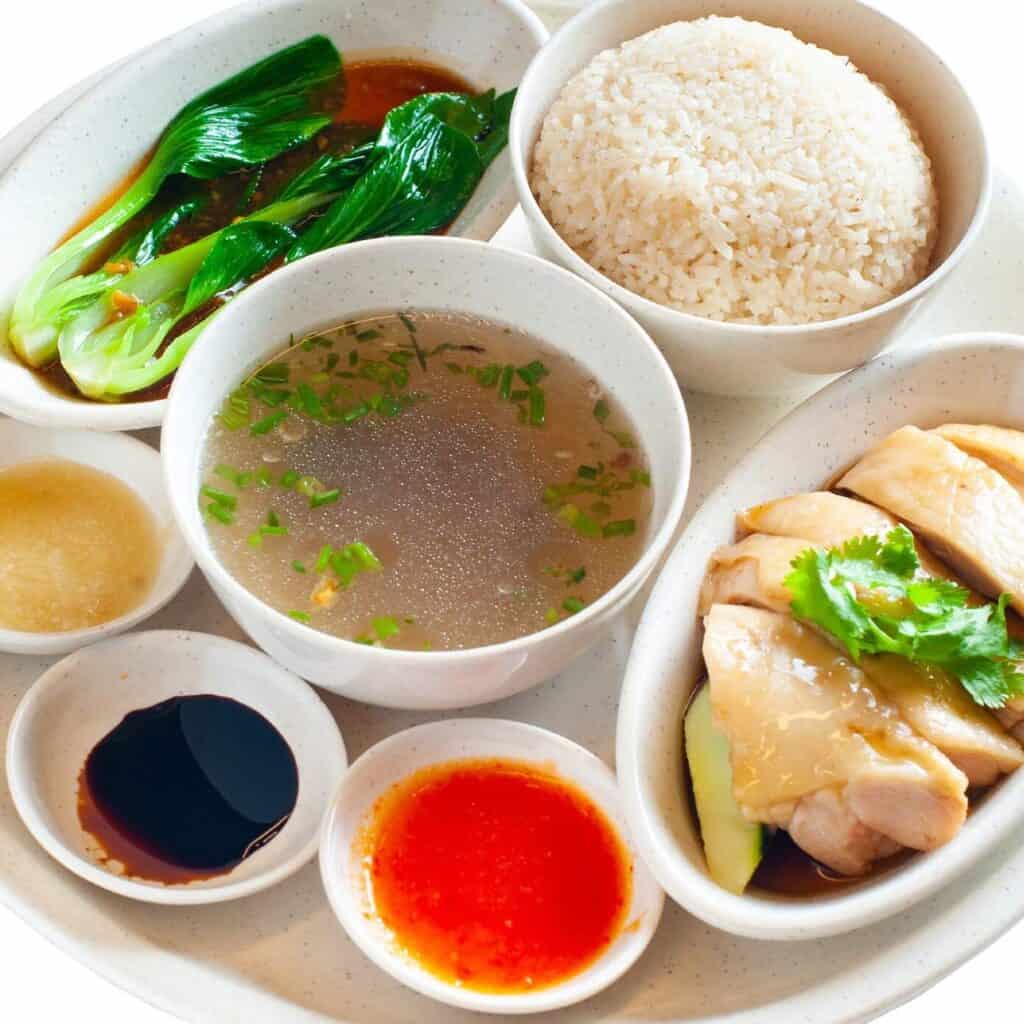 Hainanese chicken rice