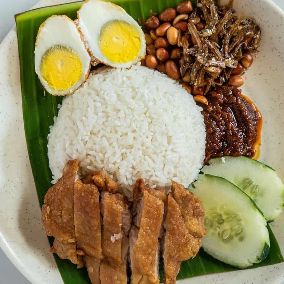 Homemade nasi lemak