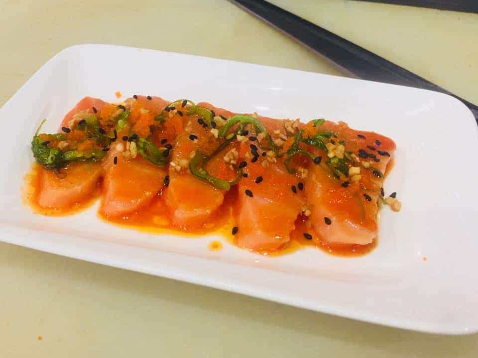 Salmon ceviche