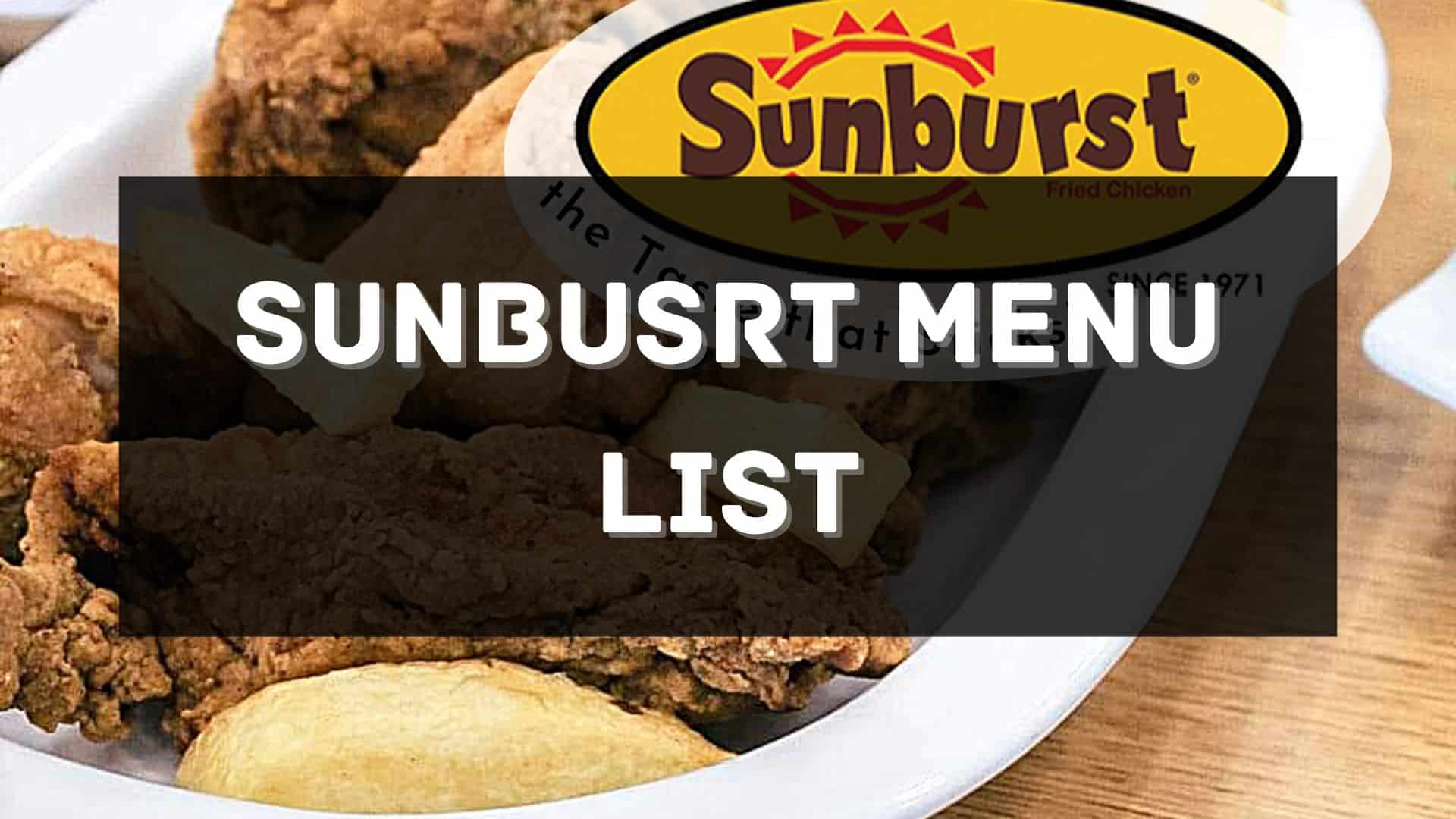 sunburst menu prices philippines