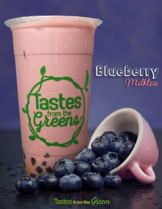 Blueberry milk tea