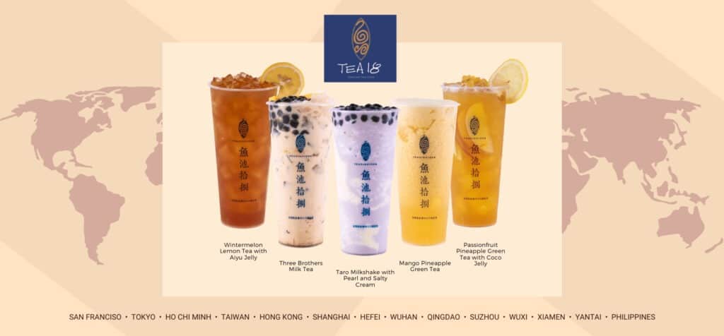 Tea 18 menu