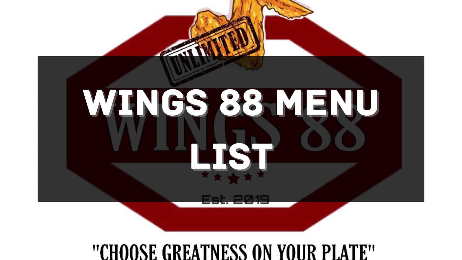 wings 88 menu prices philippines