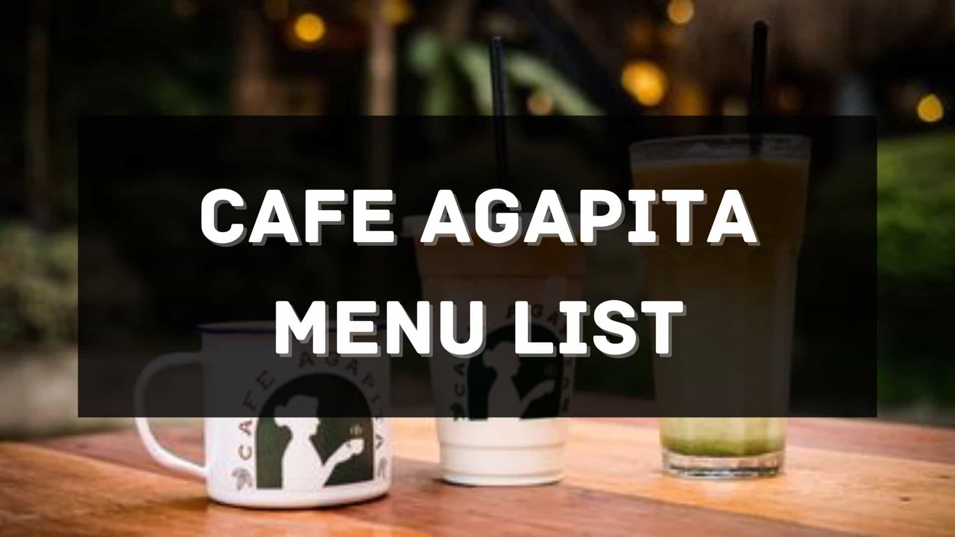 cafe agapita menu prices philippines