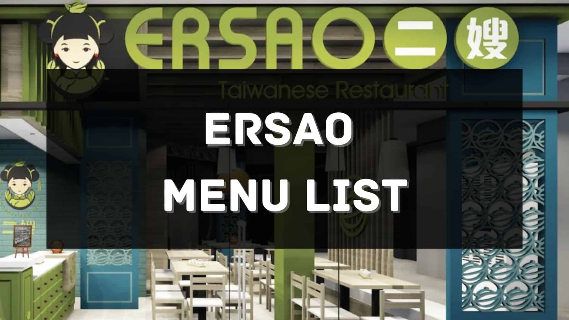 ersao menu prices philippines