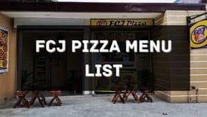 fcj pizza menu prices philippines