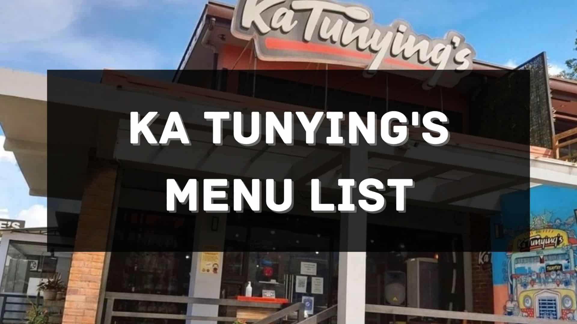 ka tunying's menu prices philippines