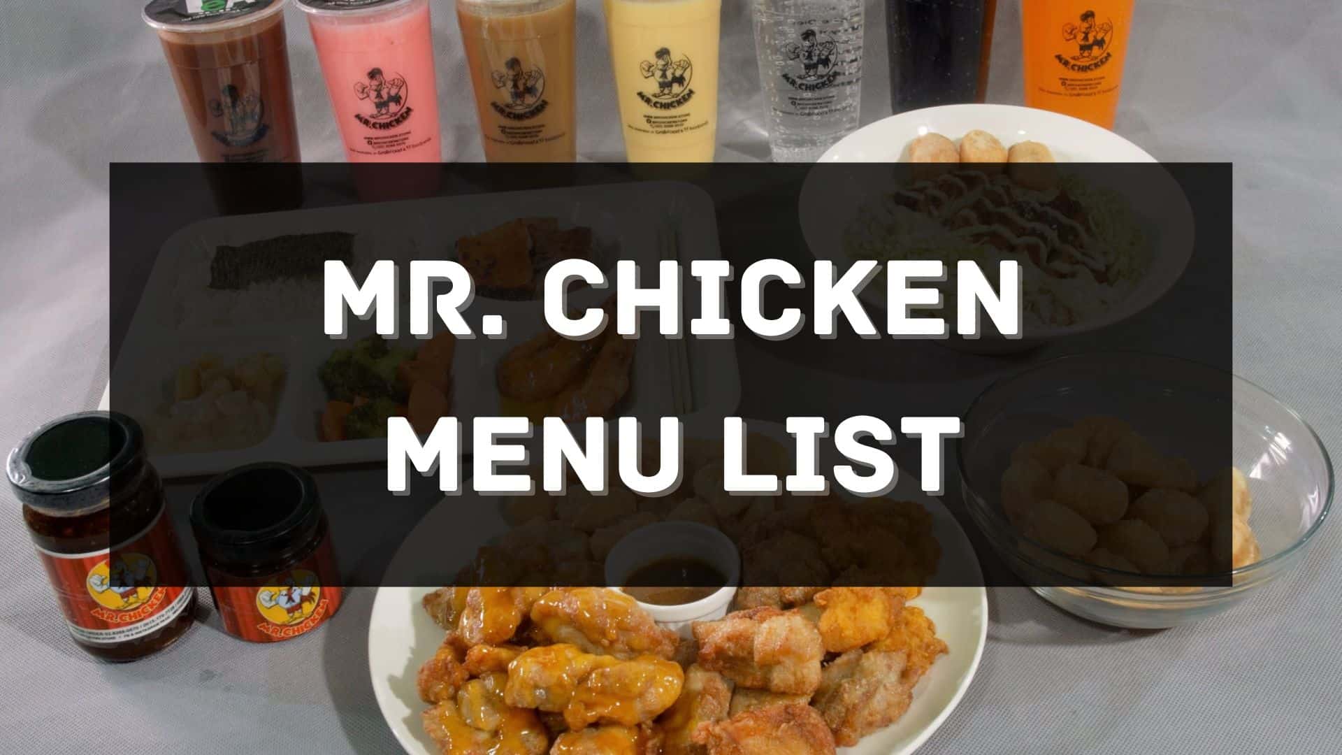 mr. chicken menu prices philippines