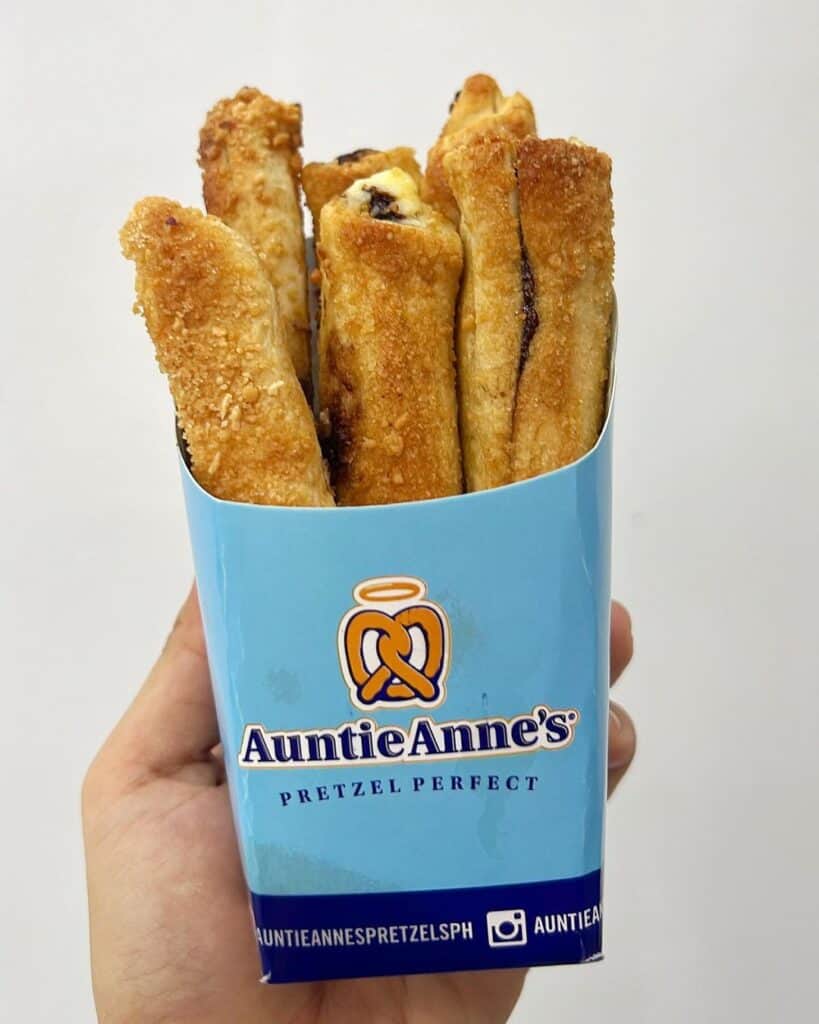 Cream cheese pretzel stix