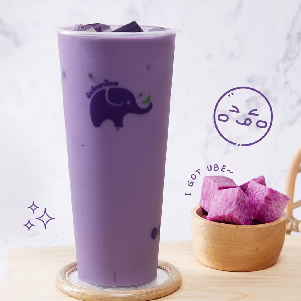 Ube milk tea