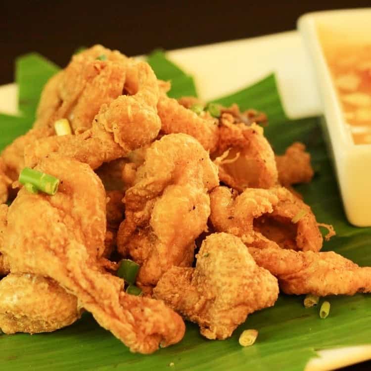 Crispy chicken skin