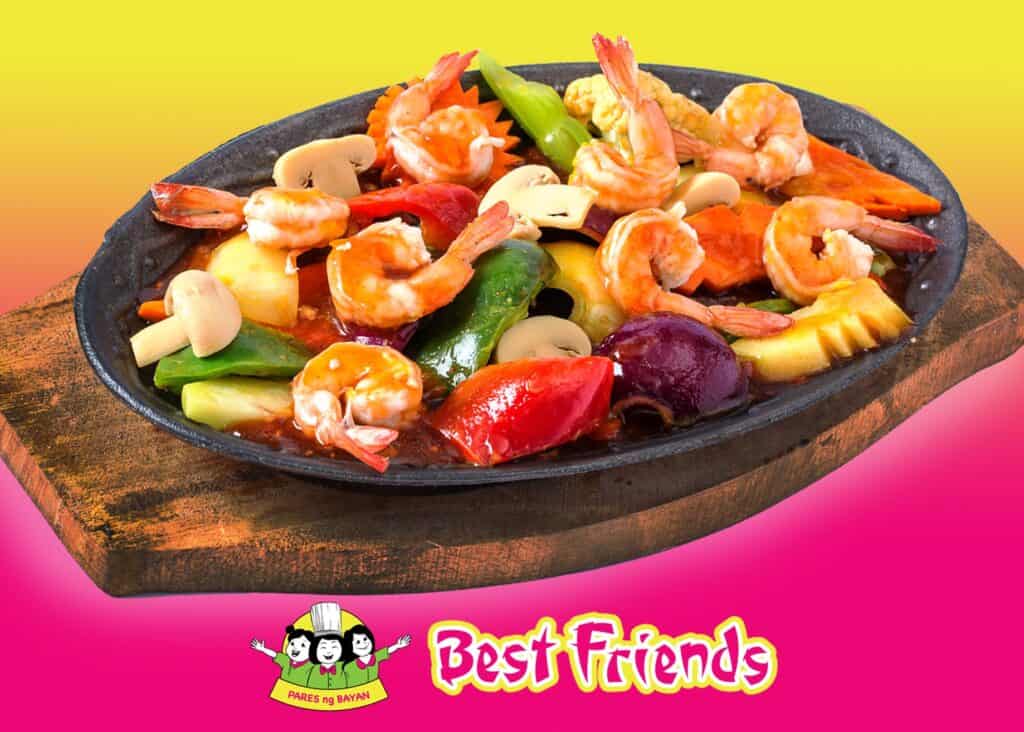 Sizzling gambas