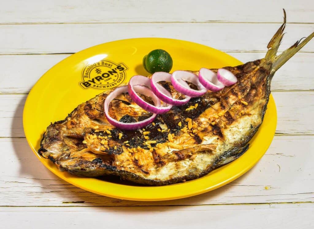Grilled sizzling bangus