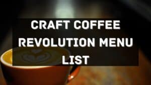 craft coffee revolution menu prices philippines