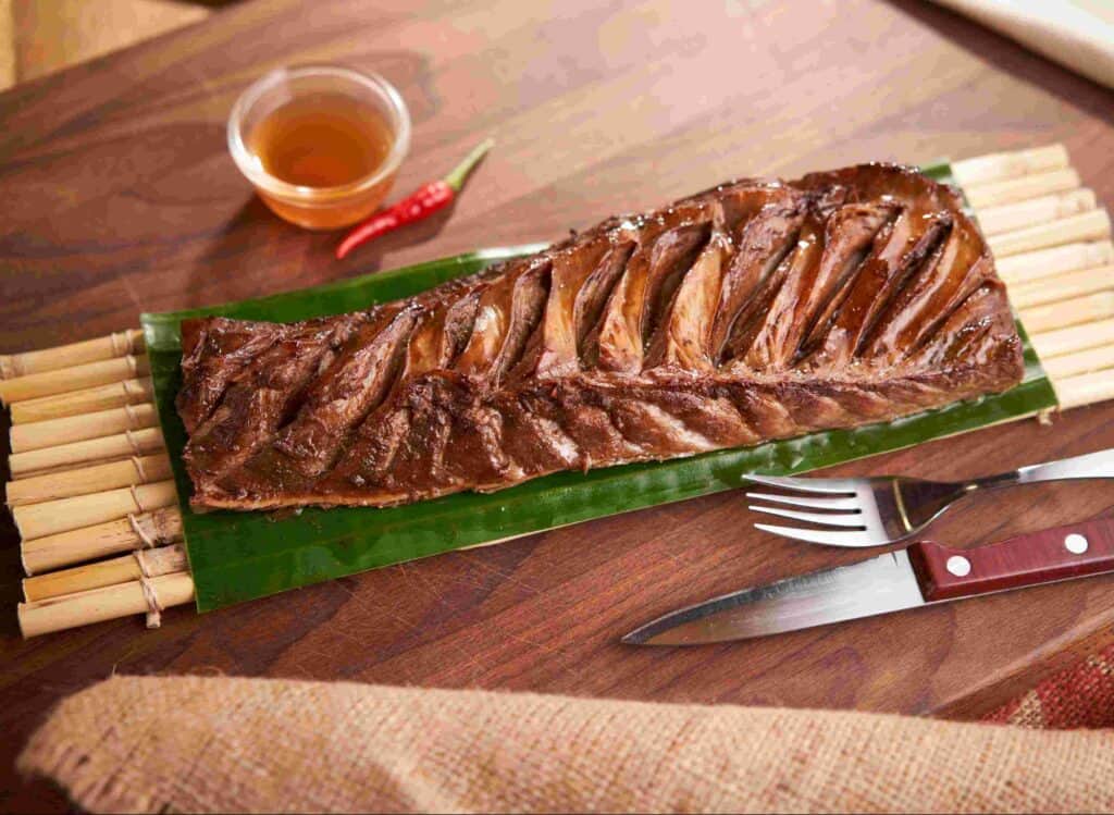 Grilled tuna belly