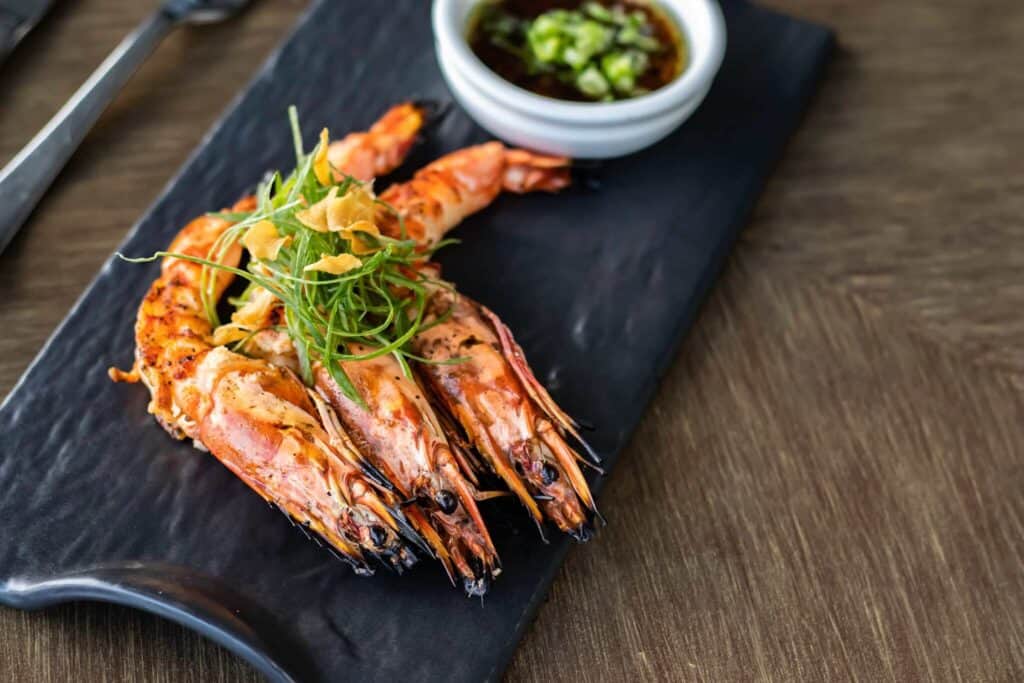 Jumbo tiger prawns