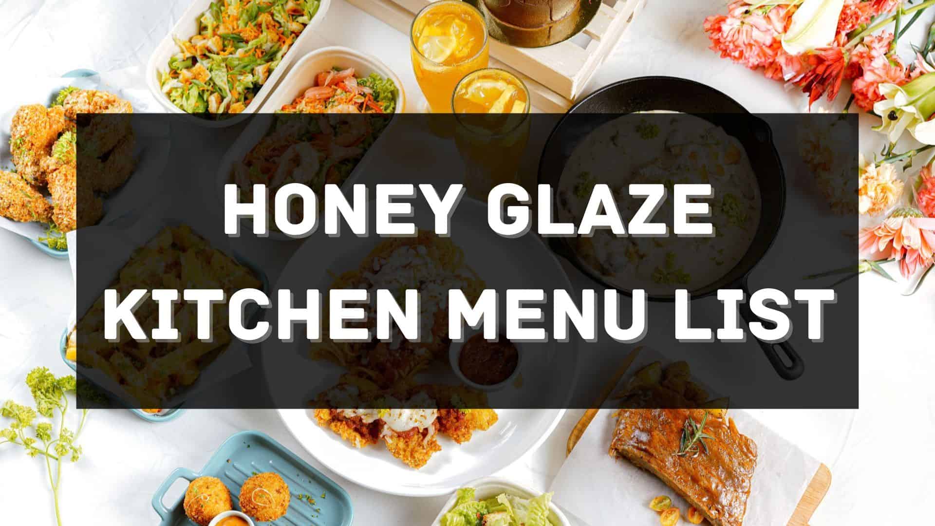 honey glaze kitchen menu prices philippines