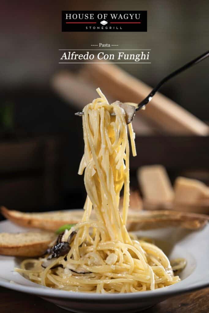 Alfredo con funghi