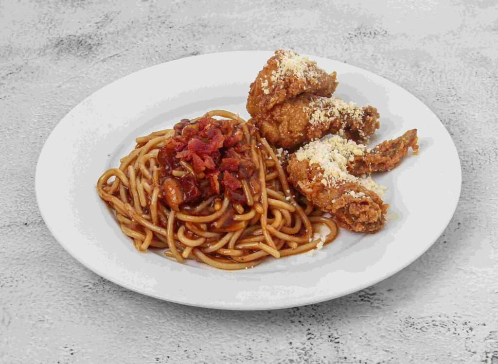 2pcs chicken with pasta
