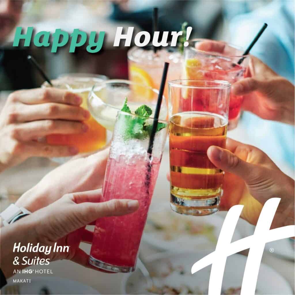 Happy hour featuring crafted cocktails