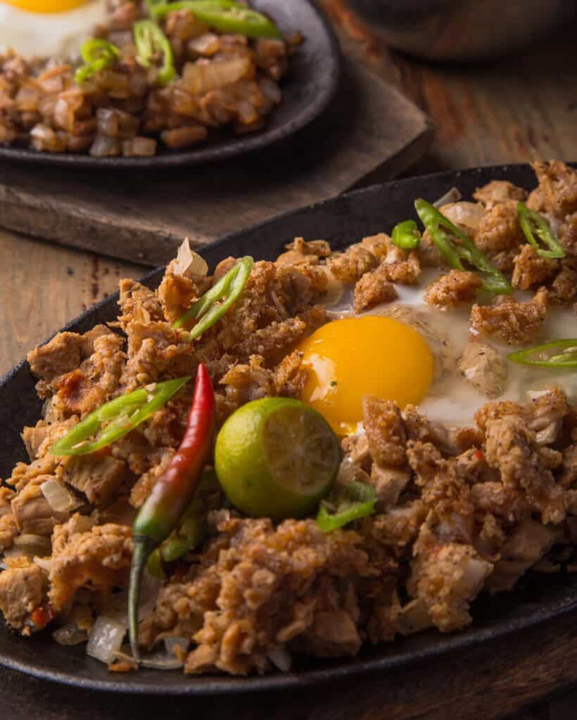 Crispy chicken sisig