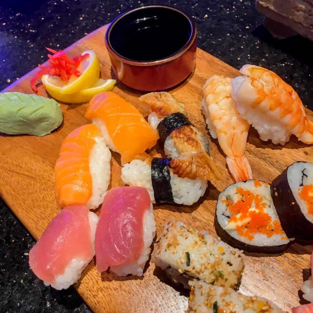 Sushi platter