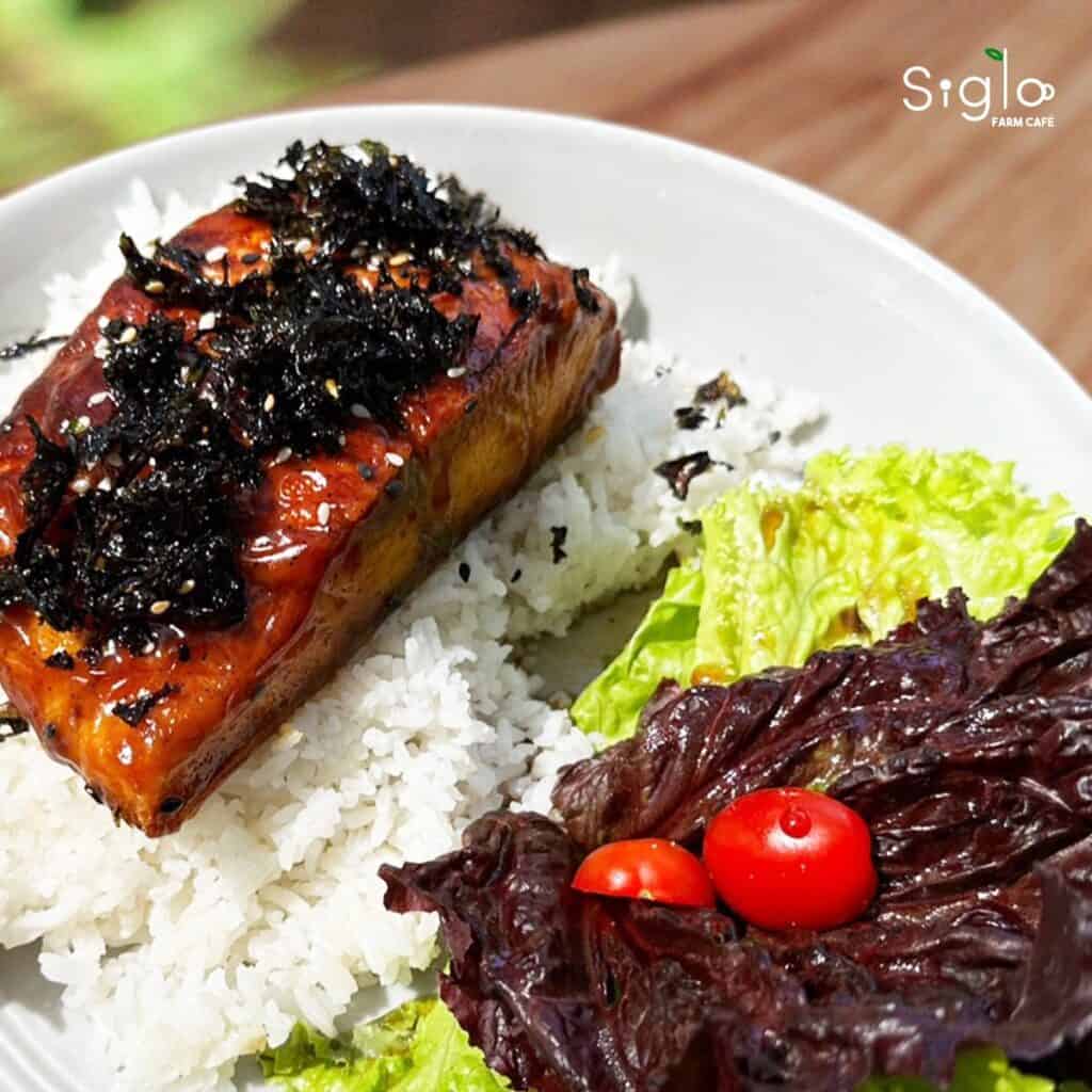 Salmon teriyaki