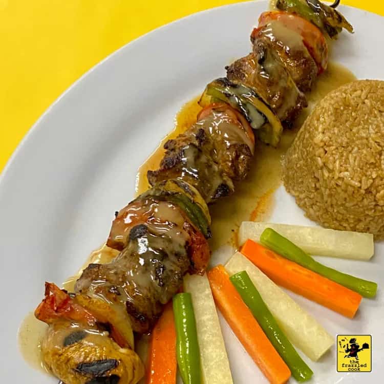 Spicy chicken kebab