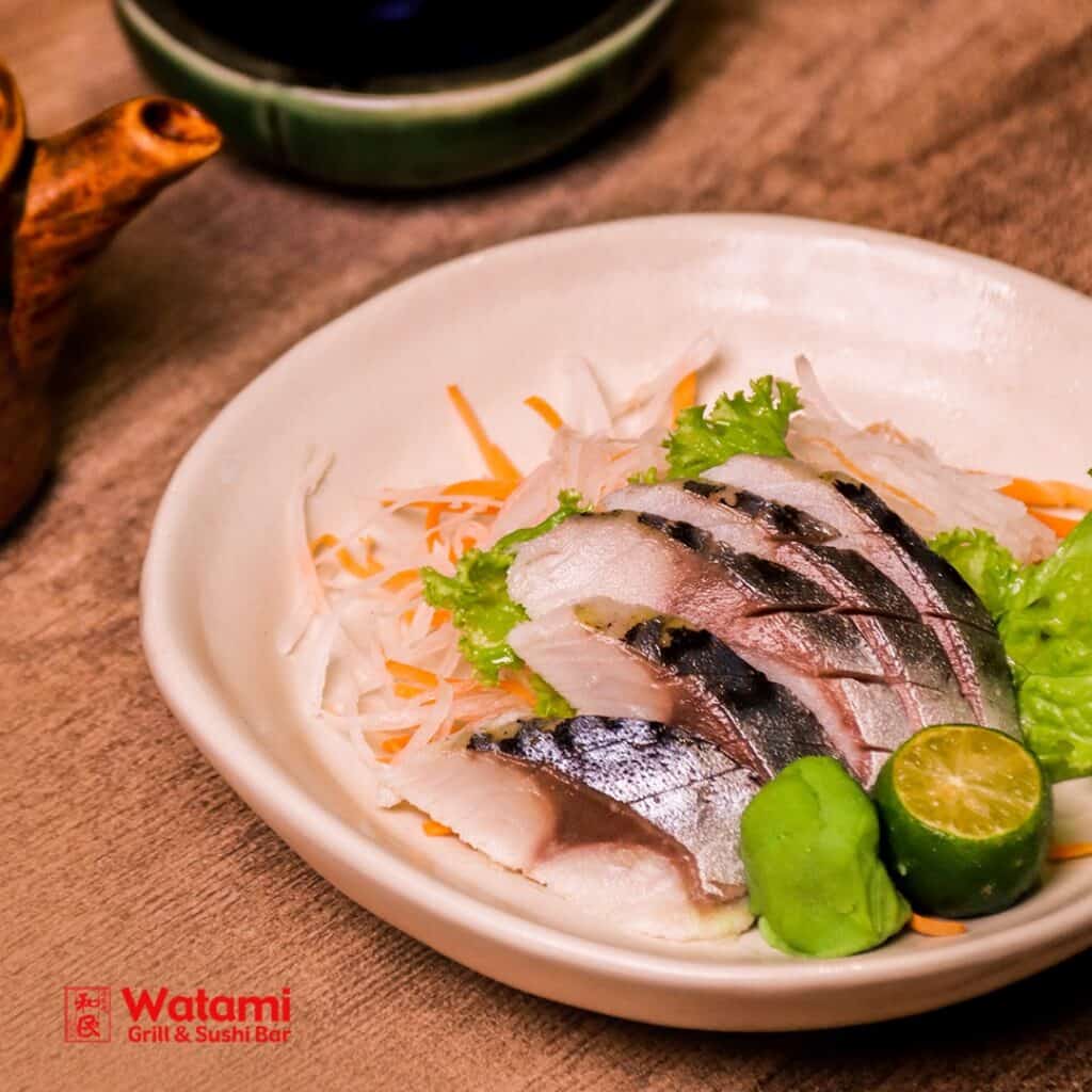 Saba sashimi