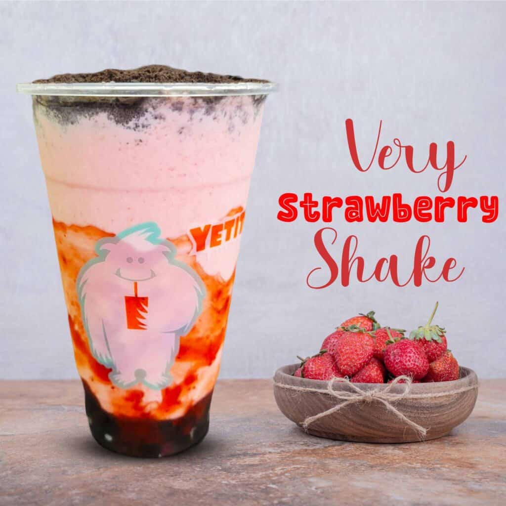Very strawberry shake