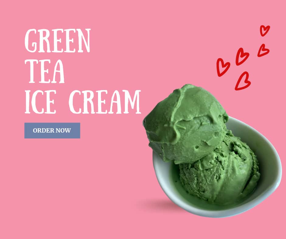 Green tea ice cream