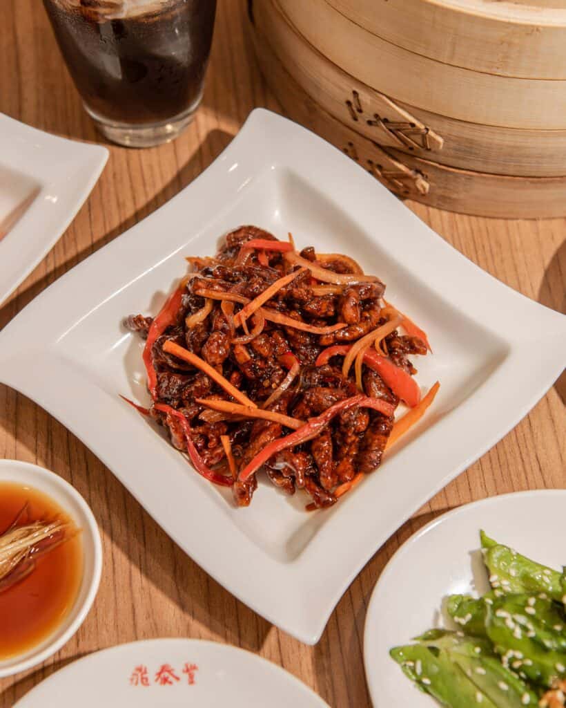 Crispy beef strips