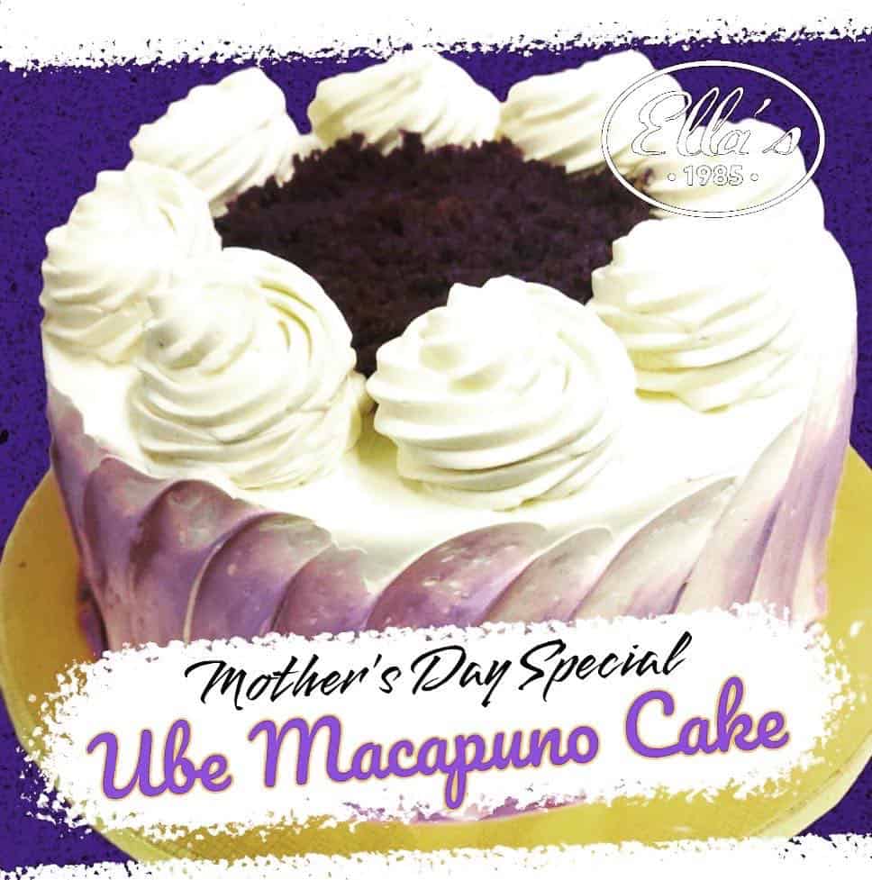 Ube macapuno cake