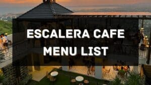 escalera cafe menu prices philippines