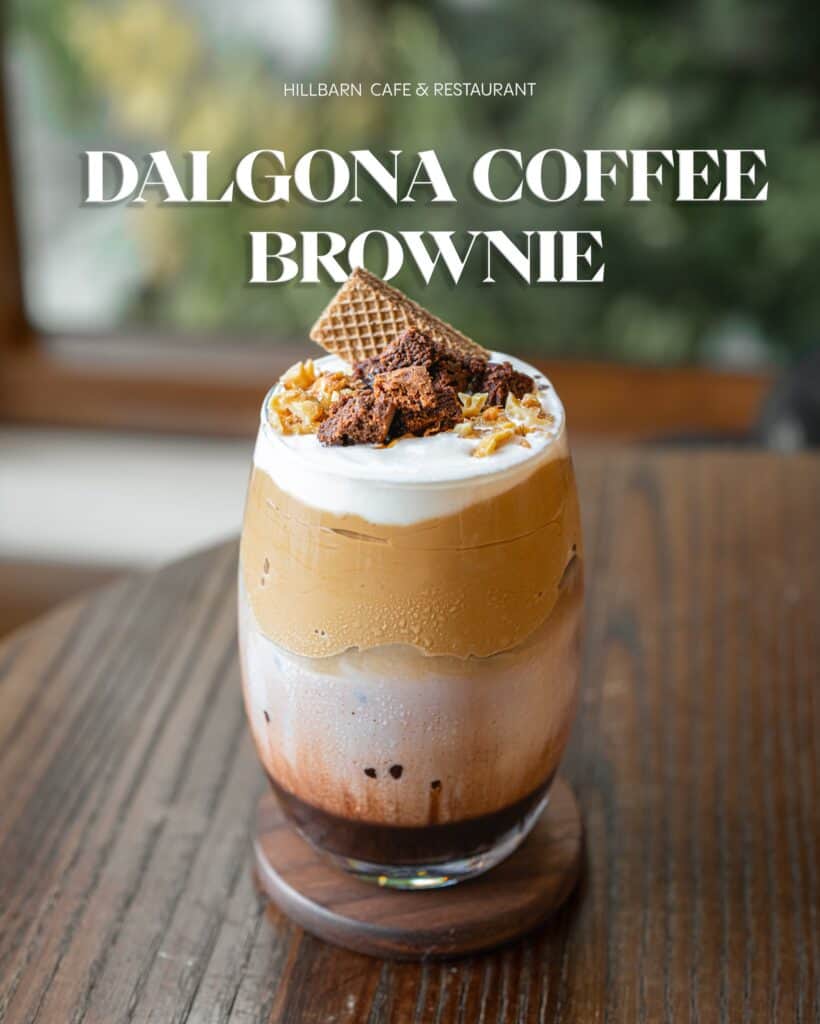 Dalgona coffee brownie