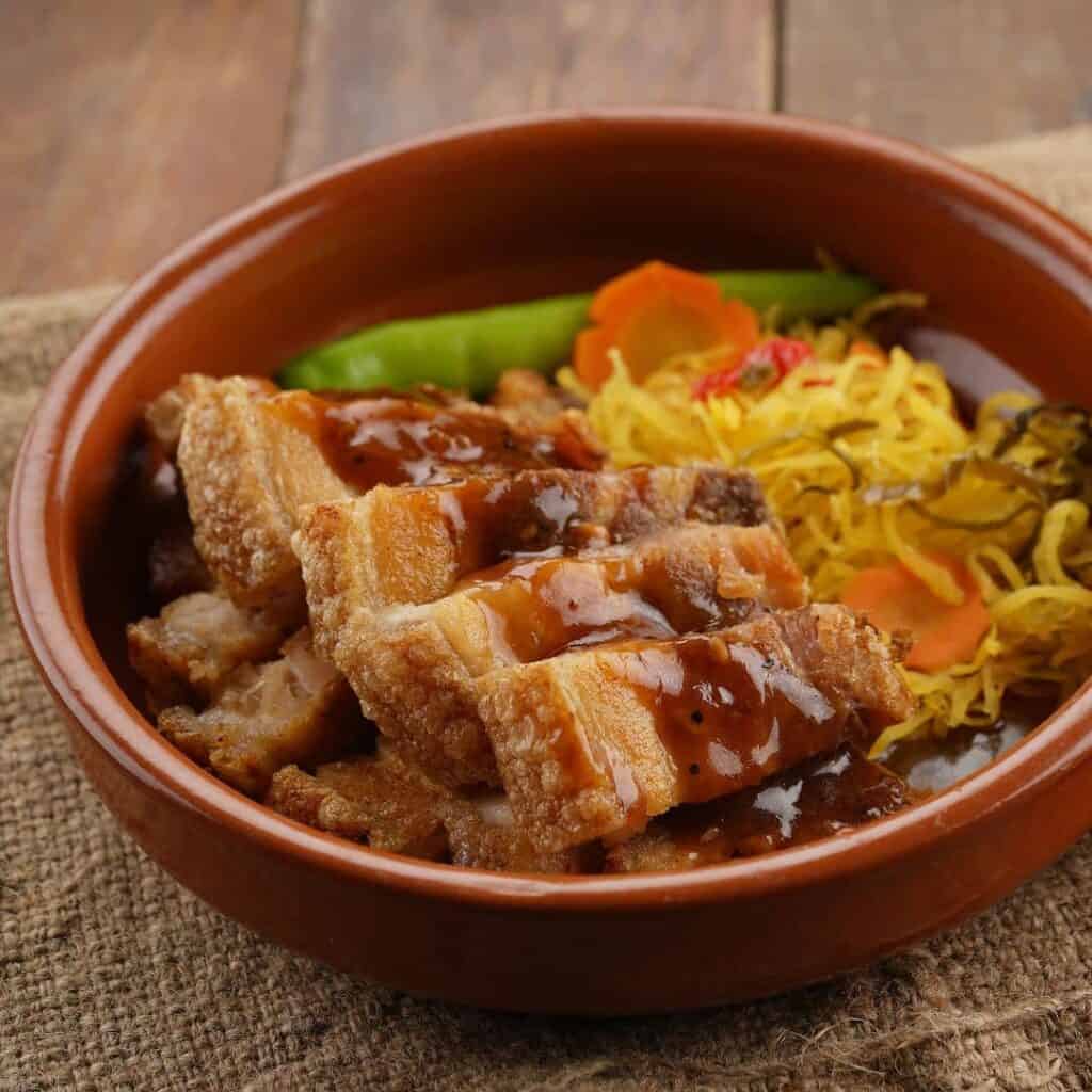 Adobong bagnet with taba ng talangka