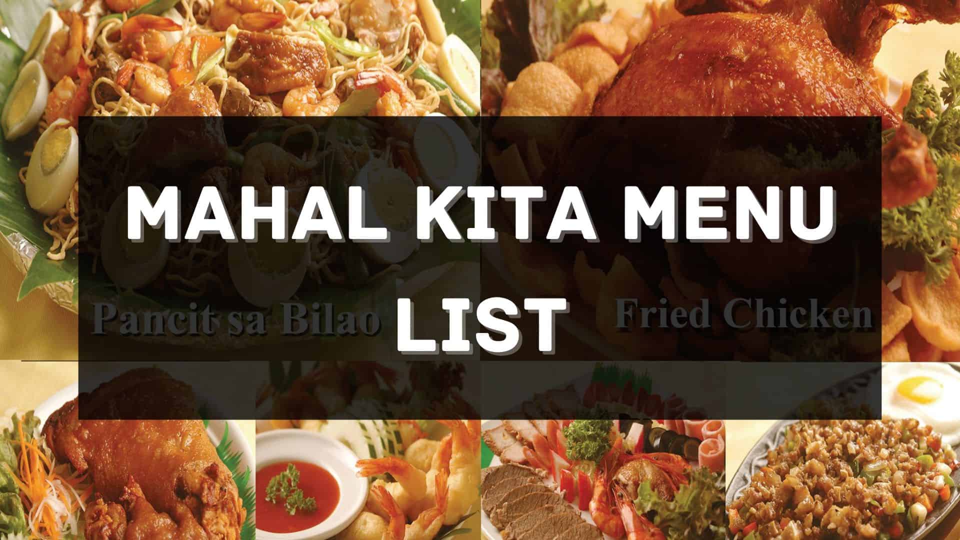 mahal kita menu prices philippines