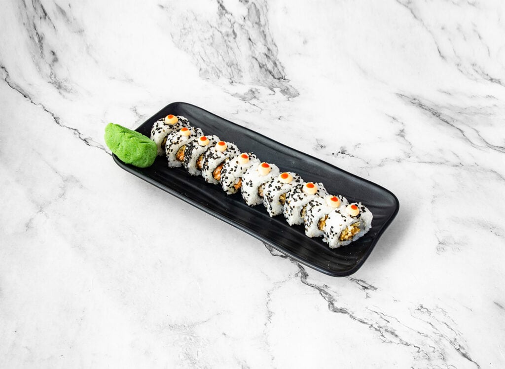 Black sesame sushi