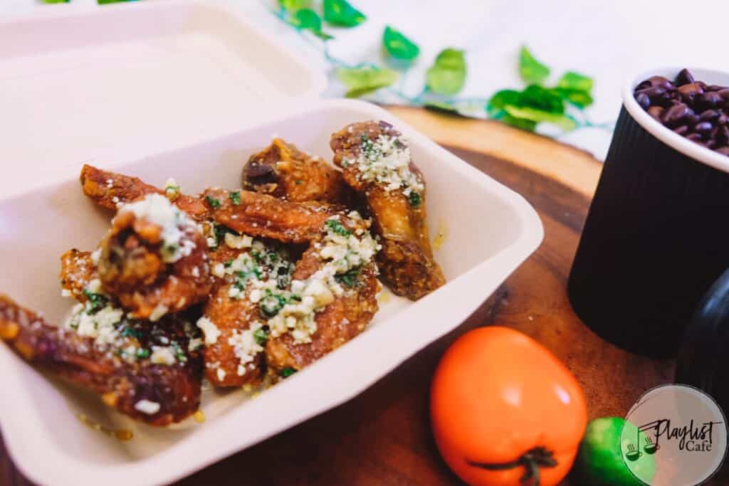 Garlic parmesan wings