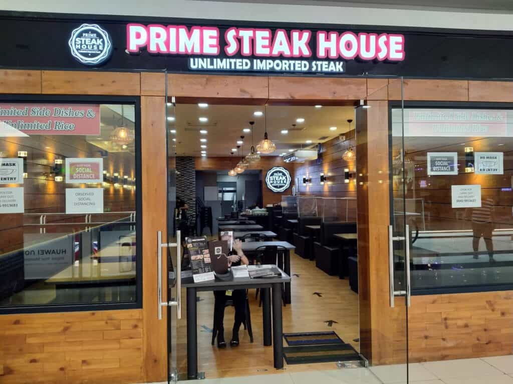 Best restaurants at SM City Bacoor - Prime Steak House