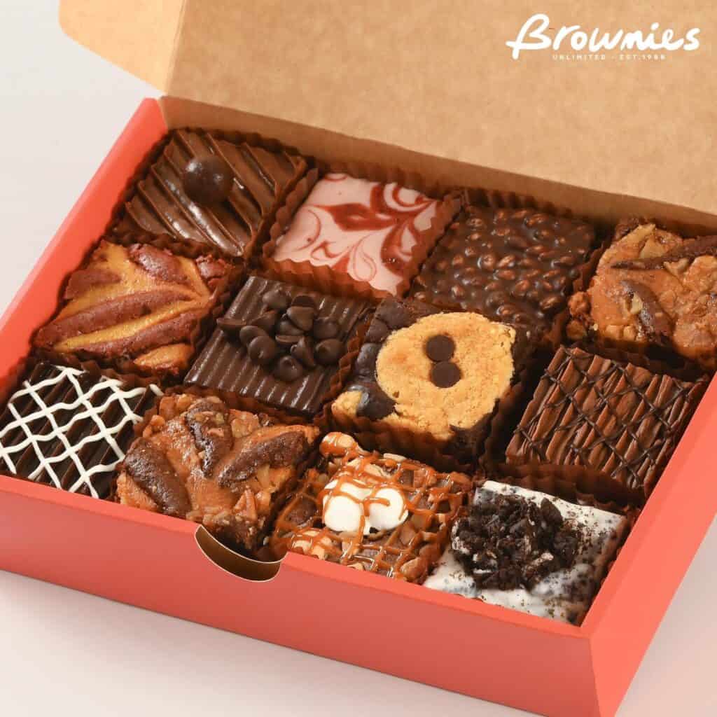 Assorted box of brownies