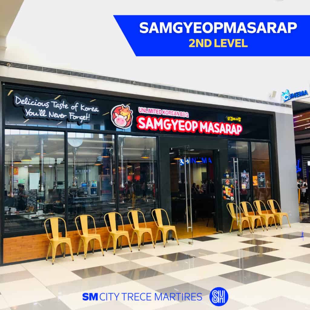 Best restaurants at SM City Trece Martires - Samgyeopmasarap
