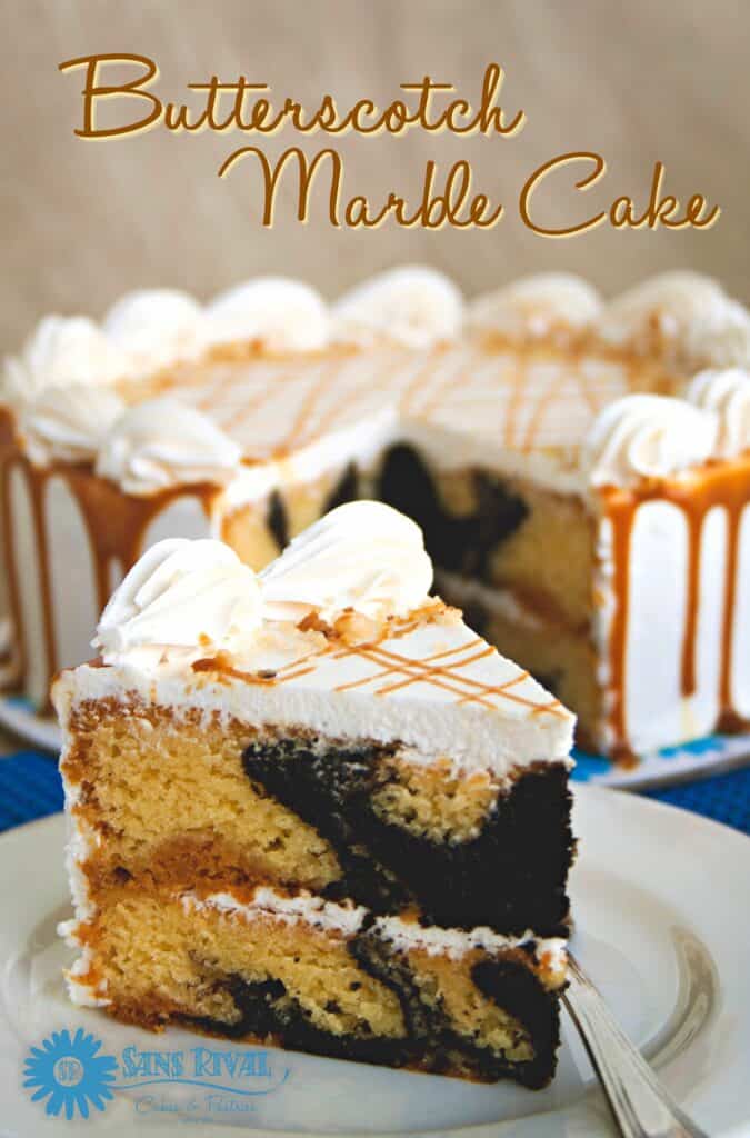 Butterscotch marble cake