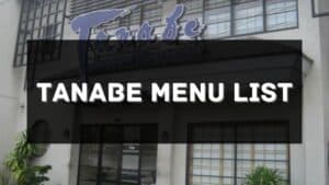 tanabe menu prices philippines
