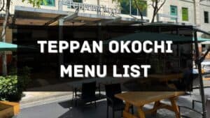 teppan okochi menu prices philippines