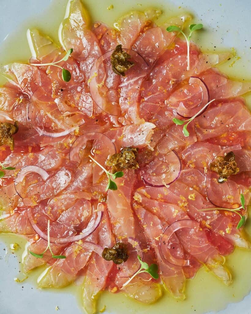 Tiradito de snapper