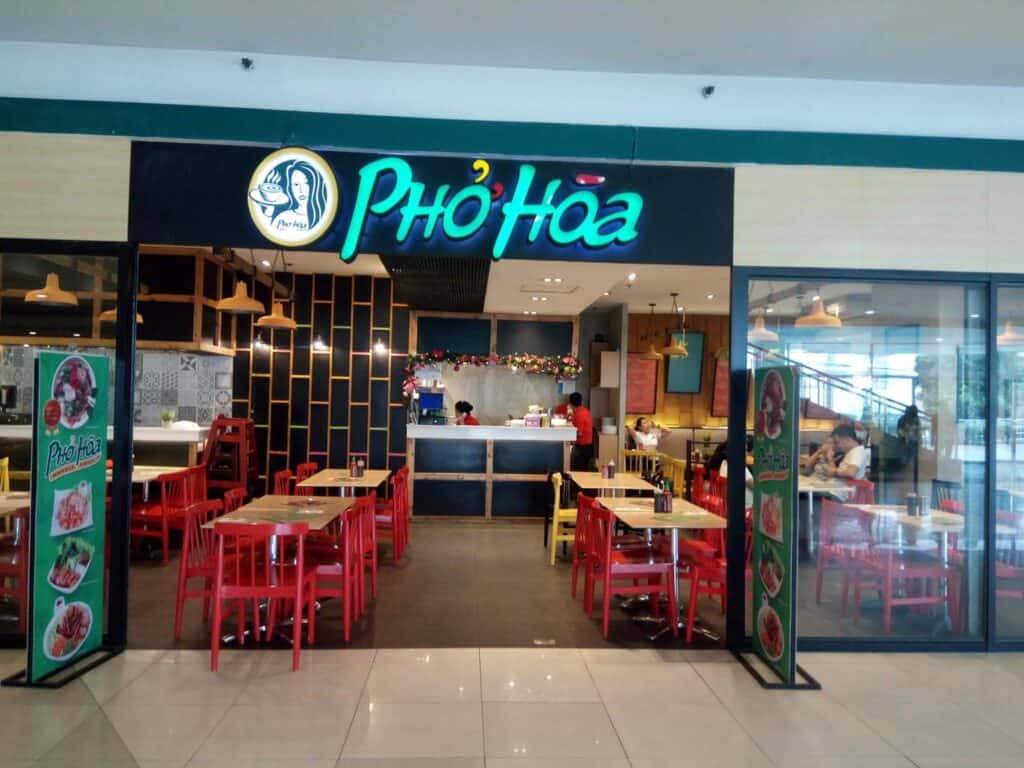 Best restaurants at Trinoma - Pho Hoa Vietnamese Restaurant