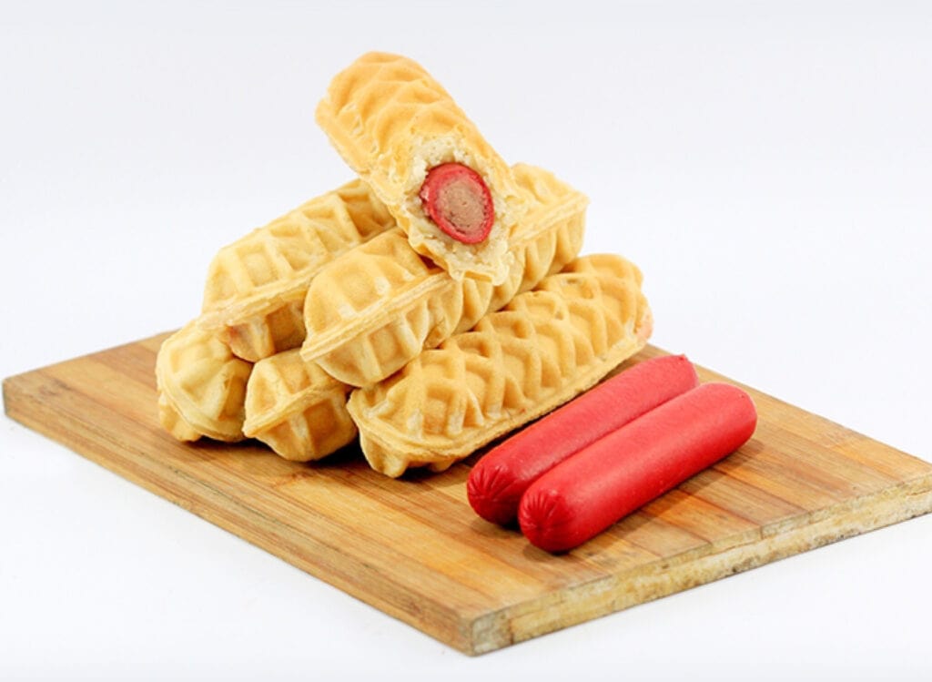 American hotdog waffle